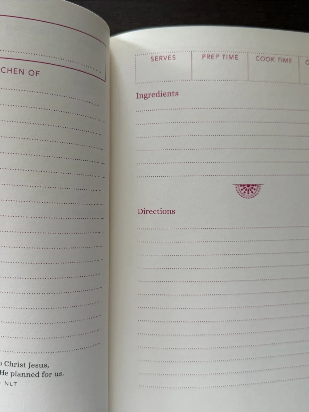 DaySpring My Family Recipe Journal Prayers Scriptures Aarti Sequeira